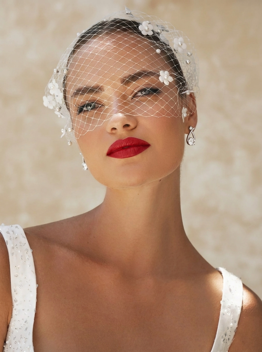 Bride holding jewelry gift